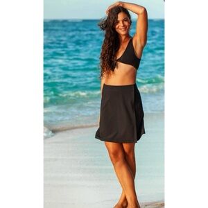 Ripskirt Hawaii Wrap Skirt Length 2 in Black XL - Swim Coverup Quick Dry Pockets